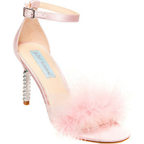 Betsey Johnson Shoes - Betsey Johnson Blitz Maribou Rhinestone Sandal 8.5